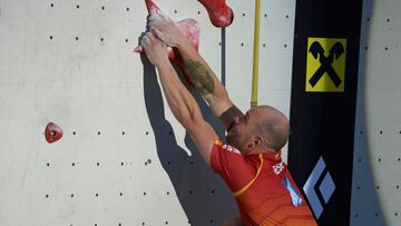 Erik Noya, plata mundial en velocidad de escalada