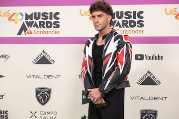 ?lvaro de Luna en el photocall de LOS40 Music Awards Santander.