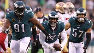 Los Eagles lideraron la NFL con 70 sacks
