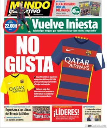 Portadas de la prensa deportiva