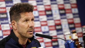 Simeone, en rueda de prensa.