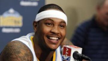 Carmelo Anthony habló ayer.