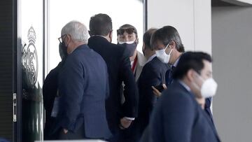 Encuentro de Ramos con la c¨²pula del club en Valdebebas