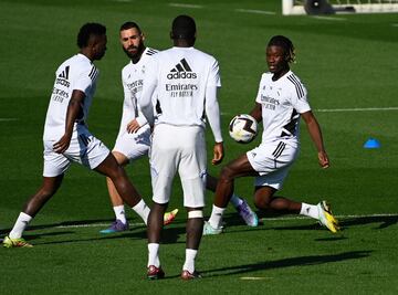 Benzema, Camavinga, Vinicius y Rüdiger.