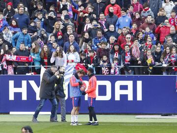 Multitudinario entrenamiento en el Wanda Metropolitano