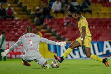 Los goles de Santa Fe los hicieron Humberto Osorio y Dairon Mosquera.