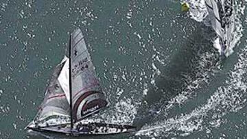 <b>PLÁSTICA. </b>Los barcos participantes en la Copa América ofrecen imágenes muy espectaculares.