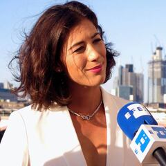 Muguruza: "Sería bonito jugar la final de Wimbledon con la camiseta de España"