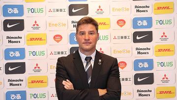 Ricardo Rodr&iacute;guez, durante su presentaci&oacute;n como entrenador del Urawa. 