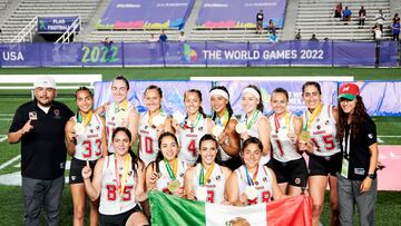 The World GLa quarterback Diana Flores guio a la selección mexicana de flag football a obtener la medalla de oro en los World Games de 2022 y ahora será parte del staff de entrenadores de la Conferencia Americana en los Pro Bowl Games de la NFL.ames 2022