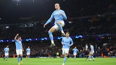 The Norwegian scored a hat-trick on his Champions League debut and the goals haven’t stopped flowing since for the Manchester City striker.