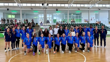 Las Guerreras ayer en Bolaños de Calatrava.