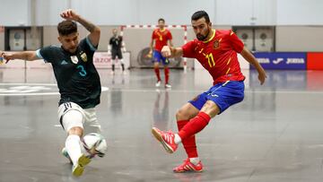 Amistoso de la selección española de fútbol sala ante Argentina.