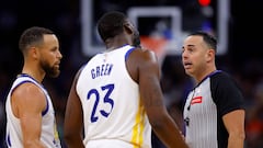 Warriors’ Steph Curry didn’t hide his disappointment when teammate Draymond Green was ejected yet again in the 1st quarter of their game against the Magic.