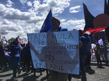 El Estadio Azteca se pintó de celeste en el regreso de Cruz Azul