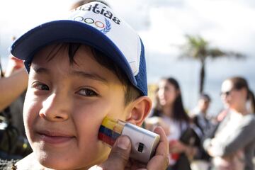 La hinchada de todas las formas demuestra su cariño por esta Selección que aspira a mejorar lo hecho en Brasil 2014