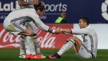 Gareth Bale y Cristiano Ronaldo.