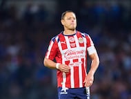 Javier Chicharito Hernandez of Guadalajara during the quarter-final second match between Cruz Azul and Guadalajara as part of the Liga BBVA MX, Torneo Apertura 2025 at Olimpico Universitario Stadium, on November 30, 2025 in Mexico City, Mexico.