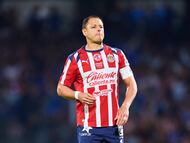 Javier Chicharito Hernandez of Guadalajara during the quarter-final second match between Cruz Azul and Guadalajara as part of the Liga BBVA MX, Torneo Apertura 2025 at Olimpico Universitario Stadium, on November 30, 2025 in Mexico City, Mexico.