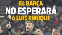 Si Luis Enrique no se pronuncia, el Barça buscará técnico