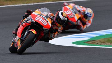 Lorenzo y Márquez en acción.