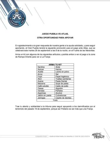 El Puebla vs Atlas se jugará este martes a las 8:00 pm