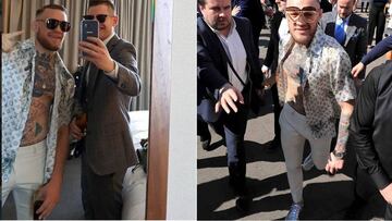 McGregor desentona con su look en el Grand National