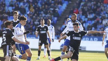 26/02/23 PARTIDO F?TBOL SEGUNDA DIVISION REAL ZARAGOZA - BURGOS CF areso puche bebe