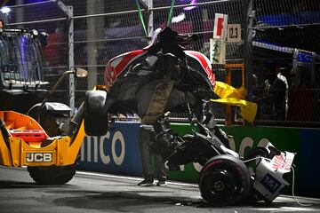 Durísimo accidente de Mick Schumacher cuando iba a mucha velocidad durante la Q2