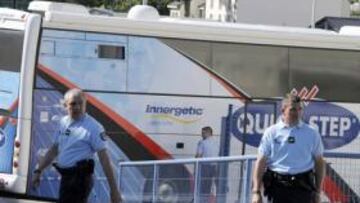 <b>SUSTO. </b>La Policía hizo una redada en el hotel del Quick Step.