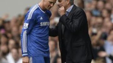 Fernando Torres junto a José Mournho.