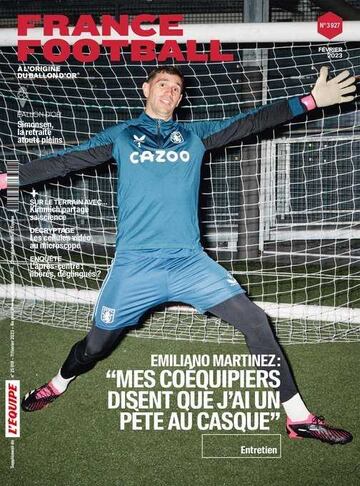 Dibu Martínez, portada de 'France Football'.
