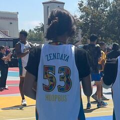 Zendaya y Tom Holland mostraron sus dotes en el basketball callejero