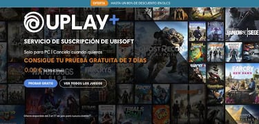 Uplay+ gratis durante 7 días: disfruta más de 100 juegos de Ubisoft para PC
