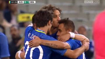 Los 4 goles que recibió Australia ante Brasil previo a la Copa