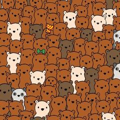 Reto visual: Encuentra los tres cocos ocultos entre los ositos