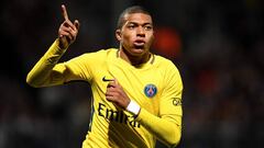 El delantero franc&eacute;s del PSG, Kylian Mbapp&eacute;, durante un partido.