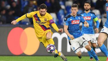 El delantero argentino del Barcleona, Leo Messi, durante un partido.