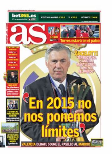 Las portadas de AS de enero