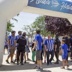 Barcelona and Alavés start party at the Copa del Rey 'Fan Zones'