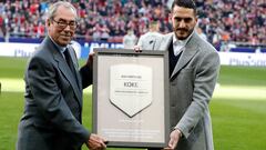 26/01/19    PARTIDO DE PRIMERA DIVISION  ATLETICO DE MADRID  -  GETAFE  HOMENAJE ADELARDO  400 PARTIDOS KOKE PLACA