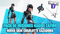 Fortnite: Pack de Misiones de Hagiri Zafiro (Charlotte Cazadora) ya disponible