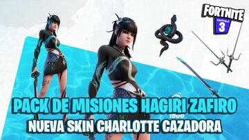 Fortnite: Pack de Misiones de Hagiri Zafiro (Charlotte Cazadora) ya disponible