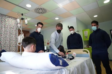 Visita navideña al hospital