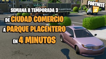 Fortnite: c&oacute;mo llegar desde Ciudad Comercio hasta Parque Placentero en coche en menos de 4 minutos