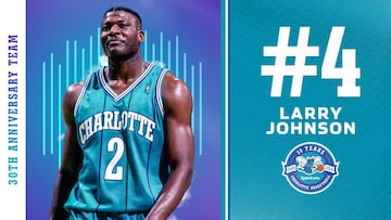 Larry Johnson fue el rey de las camisetas vendidas de la NBA en 1992.