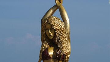 El error viral de ortograf¨ªa en la estatua de Shakira