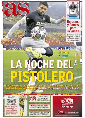 "La noche del pistolero"... las portadas deportivas de hoy