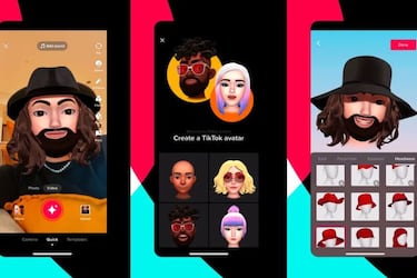 TikTok ya tiene unos avatares como los memoji de Apple
