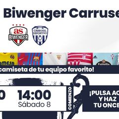 ¡La Jornada Biwenger Carrusel te trae el mejor regalo de Reyes: la camiseta de tu equipo favorito!